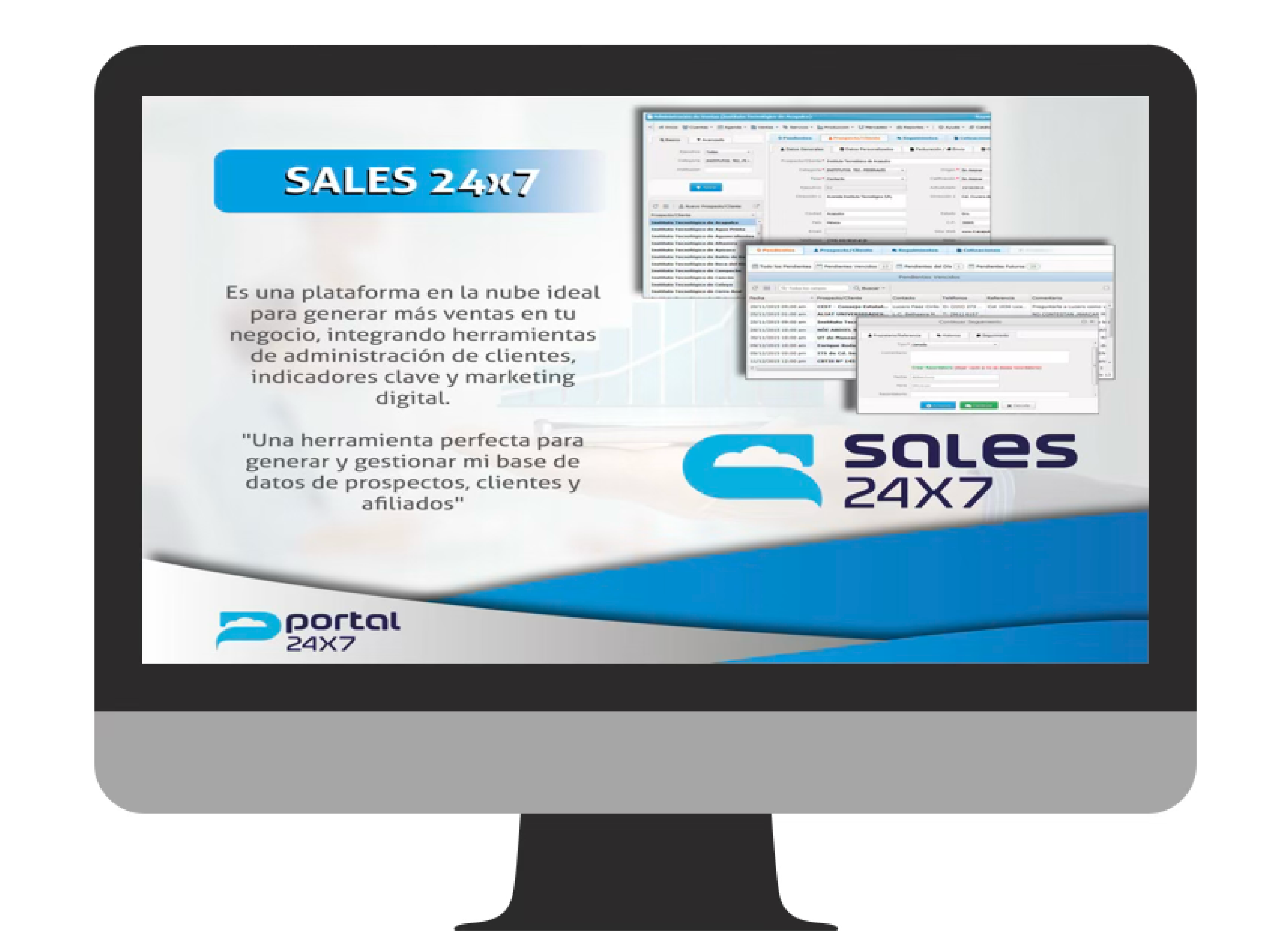 Dashboard Sales24x7 CRM